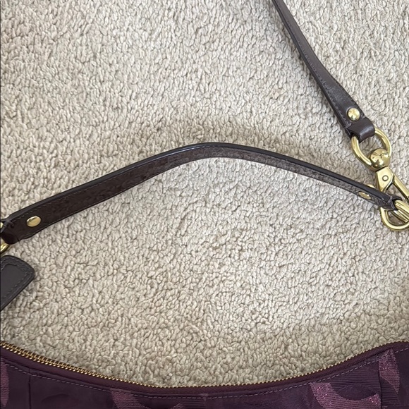 COACH Kristin Op Art Plum Bag - Picture 4 of 7